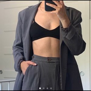 Purple/grey Holt Renfrew pantsuit